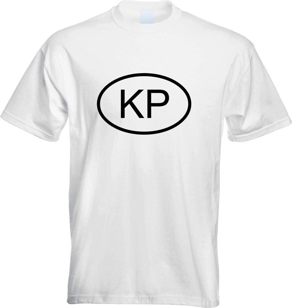 Kiwistar - T-Shirt - Weiss - Nordkorea KP Motiv Bedruckt Funshirt Design Print - mit Motiv Bedruckt - Funshirt Design - Sport - Freizeit - Herren -...