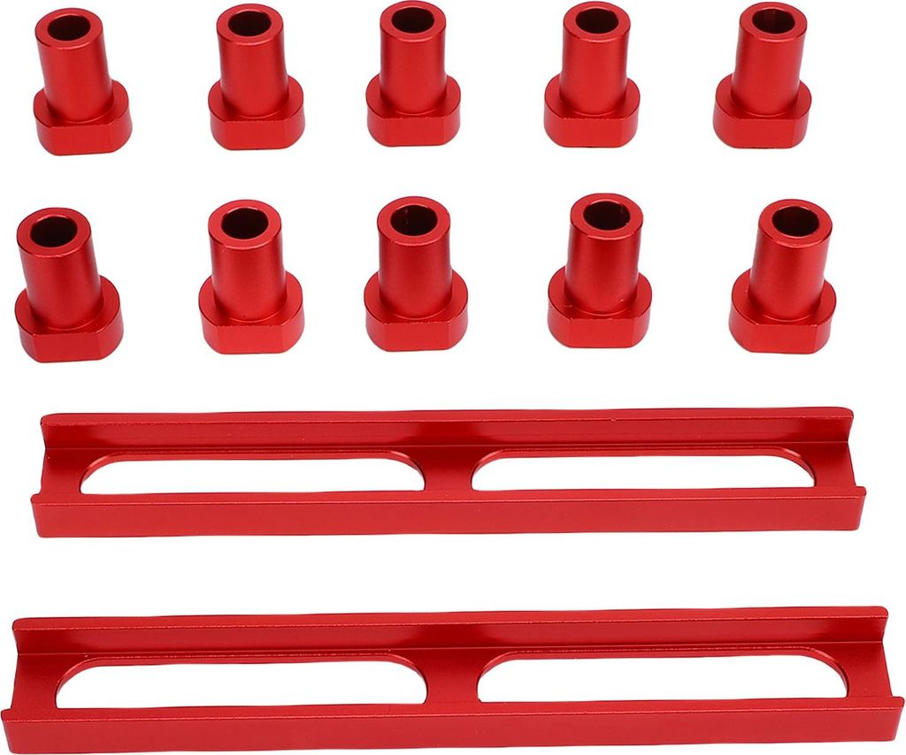 10 Stück Bankhaken 3/4 Zoll Aluminiumlegierung rutschfeste Pad Bankhakenstopper mit 2 Sockeln für MFT-Tische