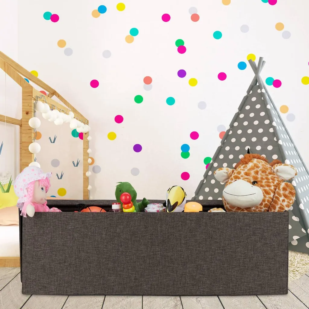 Banc à 3 compartiments modulable avec coussin gris anthracite amovible