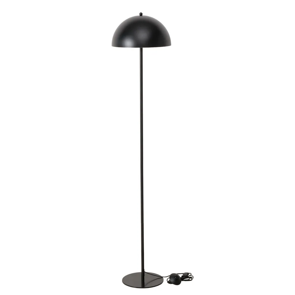 Lampadaire anti-éblouissement noir PETUNIA en métal de 140 cm