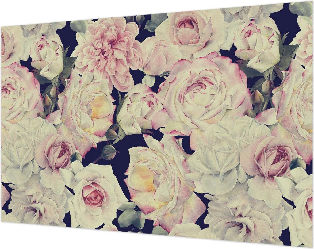 Wandtapete - Dekorative Tapete für Wohnzimmer- Tapetenfolie für Wanddekoration - 104x70 cm - Blumenstrauß