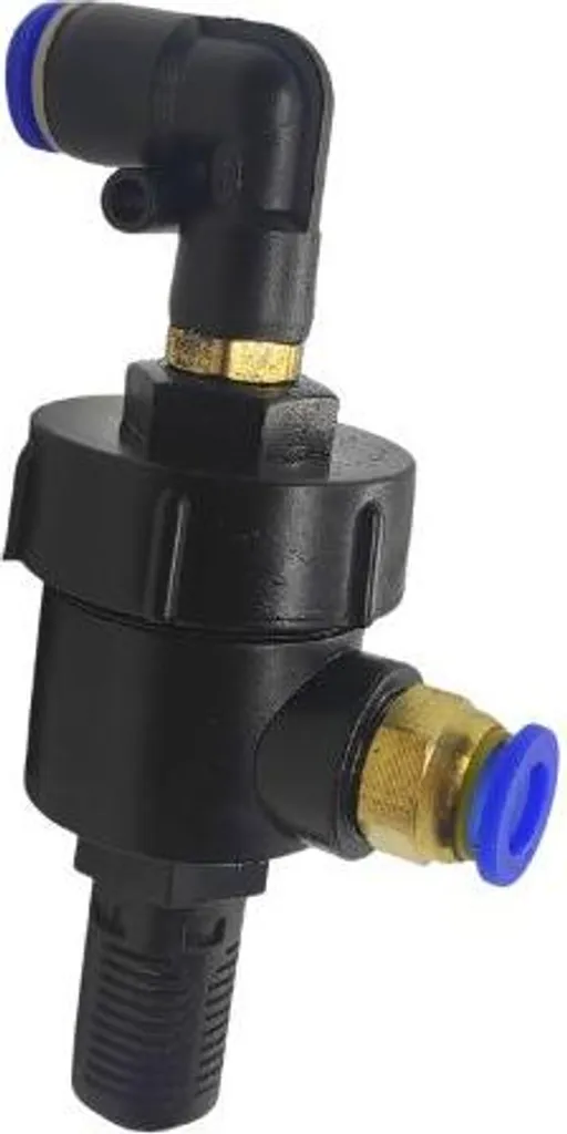Raccord pneumatique droit type E serrage rapide 8mm/8mm en polymère