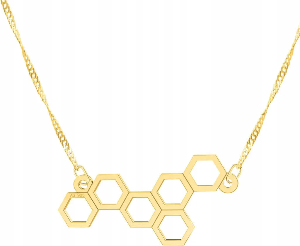 Girocollo Nido d'Ape in Argento 925 Dorato - Design Minimal Chic