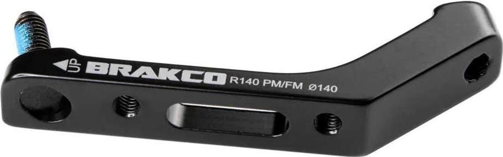 Brakco Flatmount/postmount 140 Mm Hinterer Scheibenbremszangenadapter Für Fahrrad Silber Silber One Size
