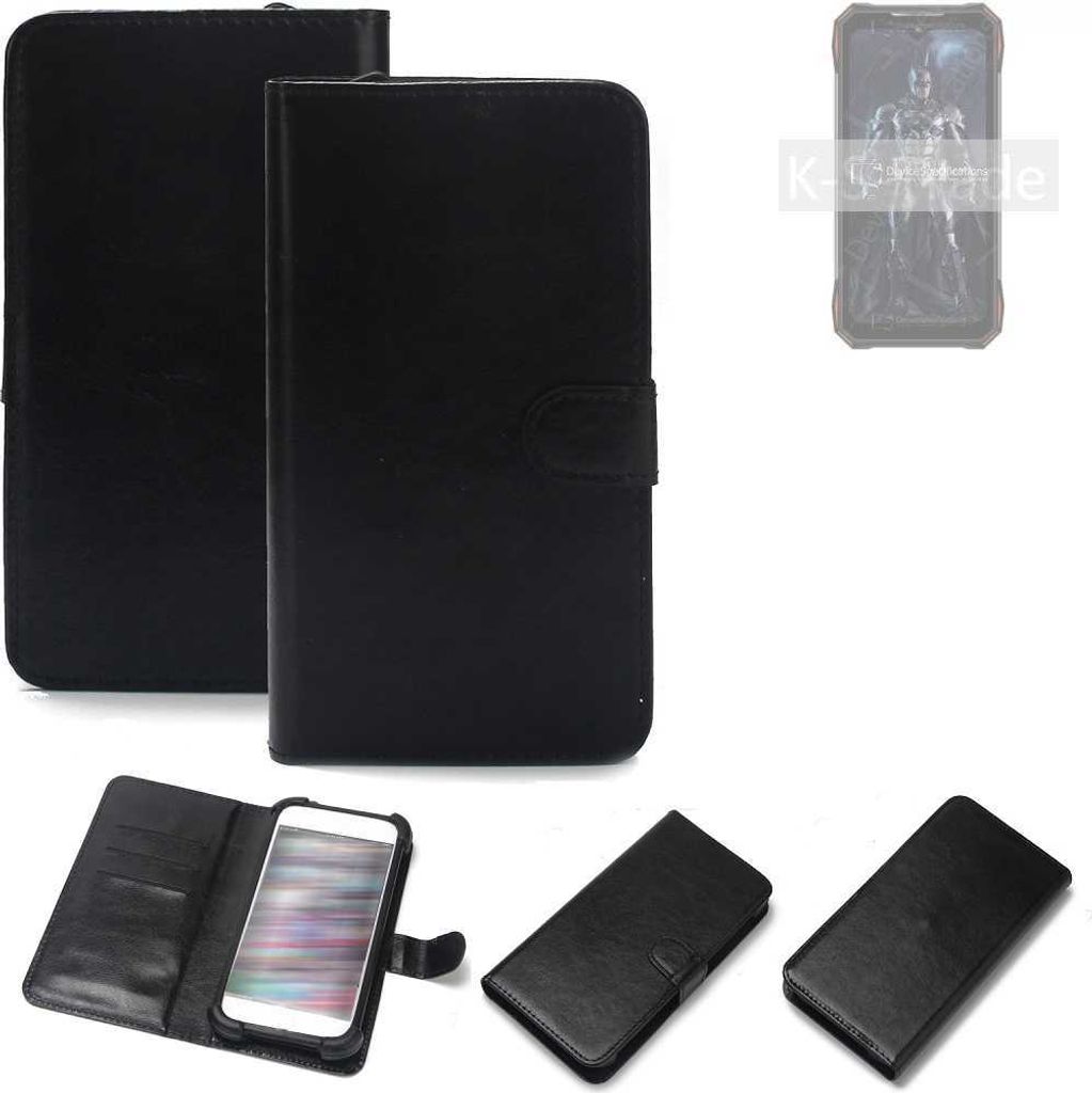 K-S-Trade Handyhülle Schutzhülle kompatibel mit Doogee S89 Handy Schutz Hülle Handyhülle Bumper schwarz 1x