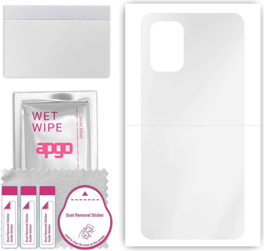 apgo Rückseite Schutzfolie, klar, kompatibel mit OnePlus 8T, Hinten Hydrogel-Displayschutzfolie mit Positionierhilfe, kratzfest, einfache Montage