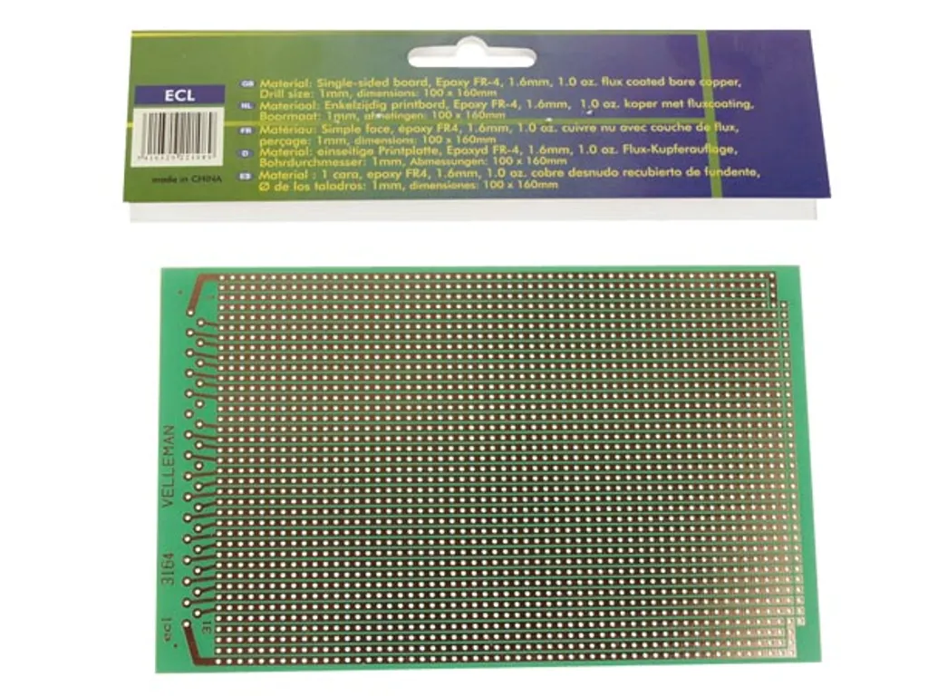 Solution Prototypage PCB Eurocard 100x160mm FR4 Boîte de 25 Unités