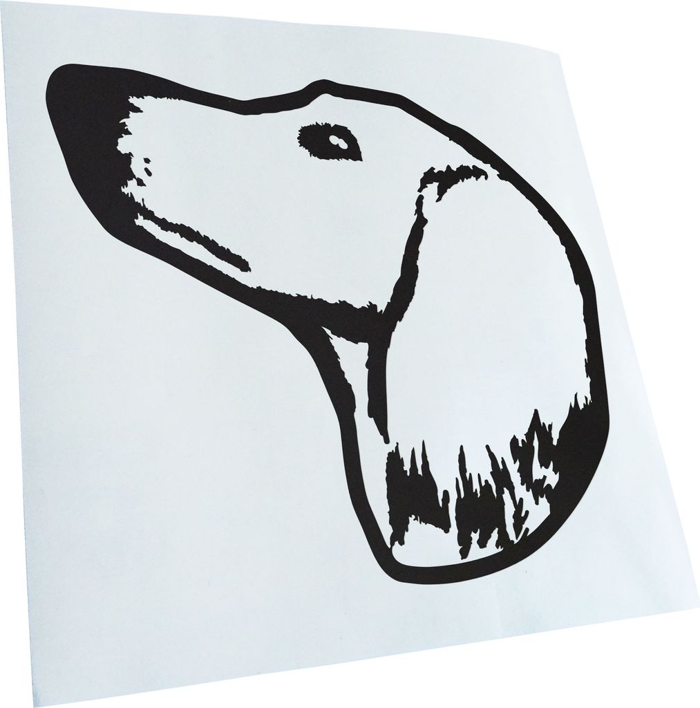 Kiwistar - Autoaufkleber - Saluki Hund - Mattschwarz - 40x36cm - Aufkleber für Auto, Laptop, Fahrrad, LKW, Motorrad mehrfarbig JDM Decal Racing