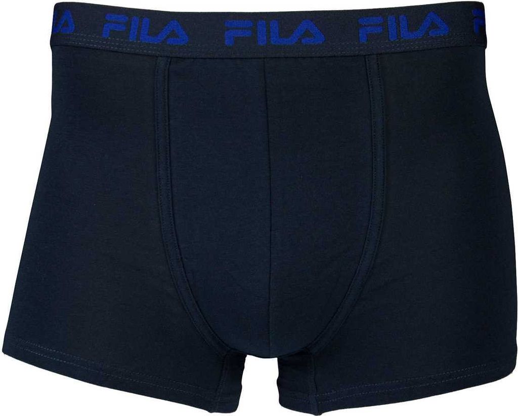 FILA Herren Basic Boxer Shorts, Elastic mit Fila Logo - verschiedene Farben / Farbe: Navy (321) | Größe: XL (Gr. X-Large)