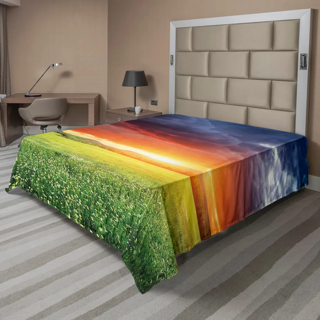 Lenzuolo Matrimoniale ABAKUHAUS Tramonto e Nuvole 260x228 cm