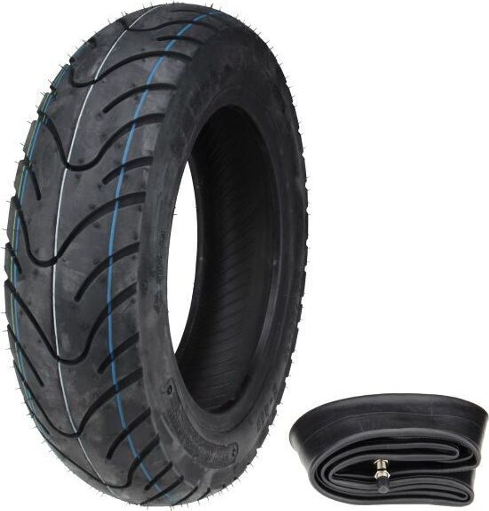 Kenda K413 100/90-10 56J TL Rollerreifen inkl. Schlauch – Hochwertiger Scooterreifen