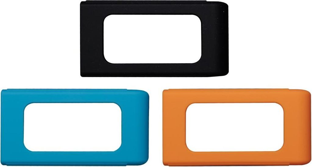 Kingston Technology XS SSD-Gummihülle 3er-Pack – schwarz, hellblau, orange