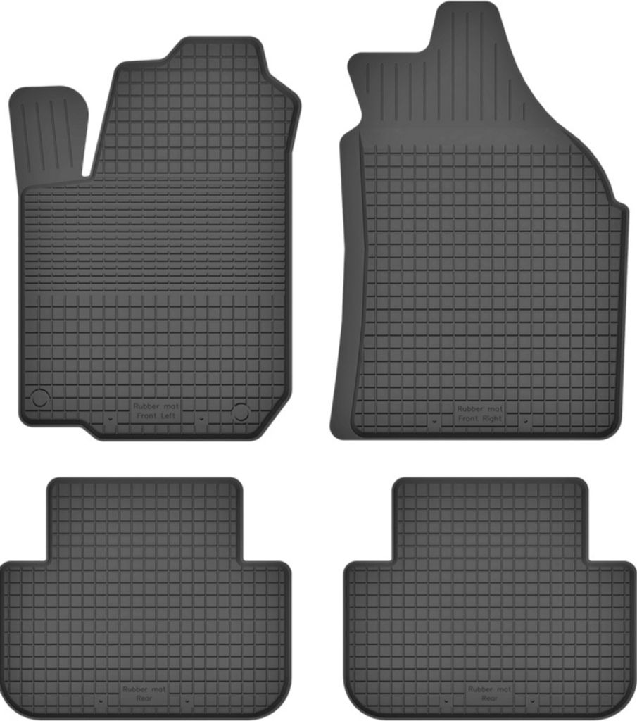 Gummifußmatten 4er Set, universell für: Chevrolet Tacuma Minivan (2000-2011)