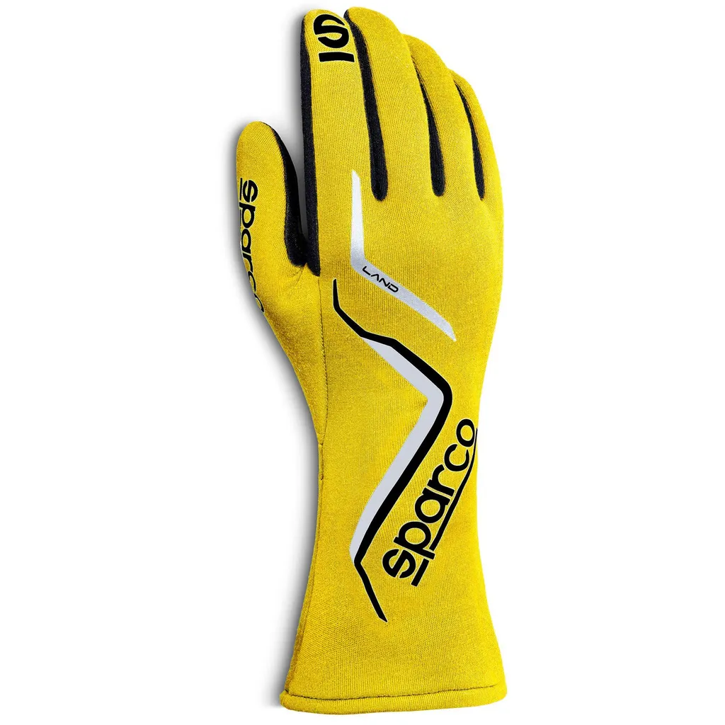 Sparco Land Guanti Racing FIA 8856-2018 Giallo S - Performance Pro