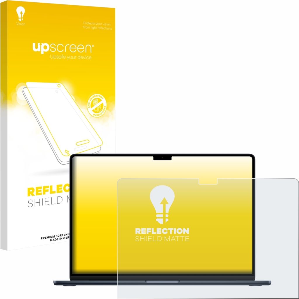 upscreen Schutzfolie für Apple MacBook Air 15" M4 2025 / M5 2026 Displayschutz Displayschutzfolie Folie Matt Entspiegelungsfolie