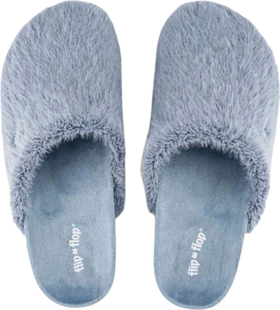Damen Flip Flop Amy*Fur Hausschuhe warme bequeme Hausschuhe mit Kunstfell 38