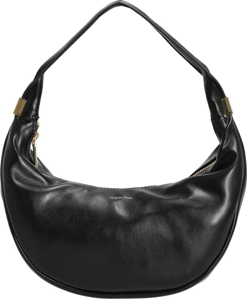 Pinched Soft Crescent - Schultertasche L 35 cm (schwarz)