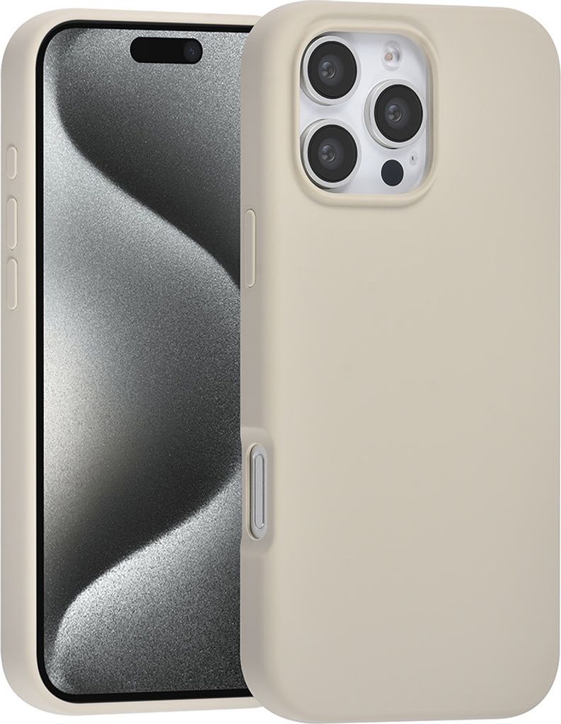 TUNIQ iPhone 16 Pro Max Back cover case - Premium Liquid silicone - Grey