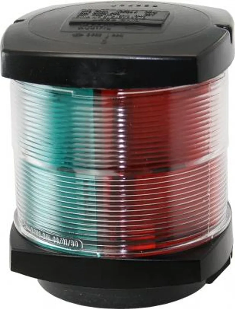 Feu de Navigation HELLA2984 12V BAY15d Trois Couleurs Noir pour Bateau