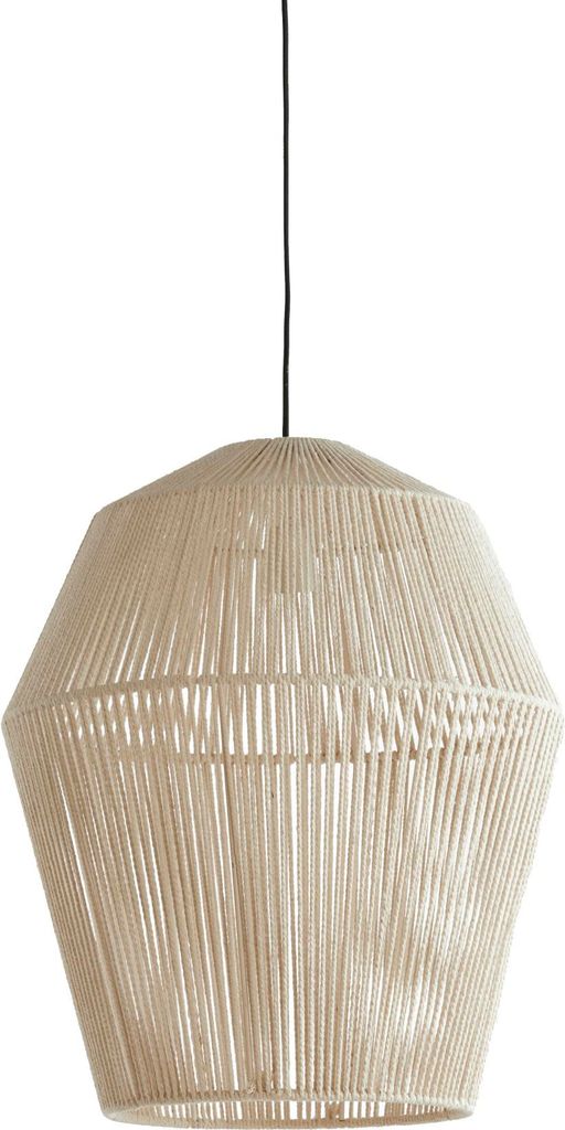 Light & Living - hängeleuchte - Deya - beige - jute - drahtlampe - E27 - 2970743
