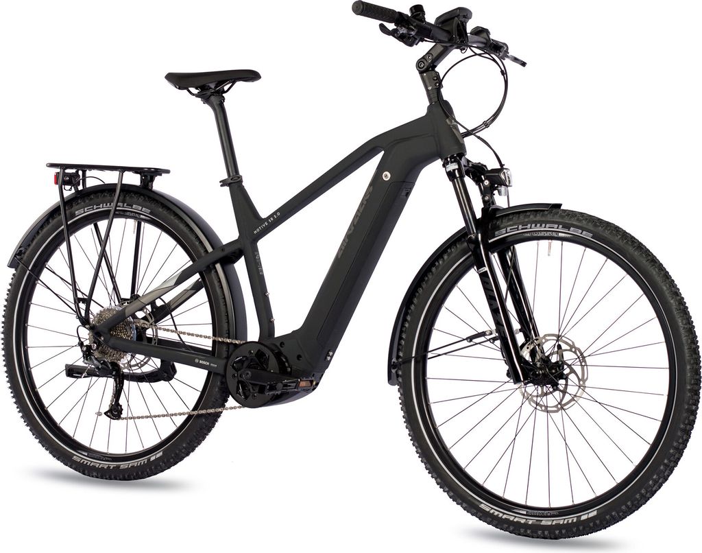 Airtracks 28 Zoll E-Bike Herren Trekking Fahrrad Motiv TR.2.0 Bosch Performance Line 500Wh Shimano 9G(54cm (Körpergröße 175-185cm))