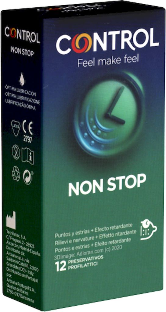 Control - Nonstop Dots And Lines Condoms 12 Units Produktbild 