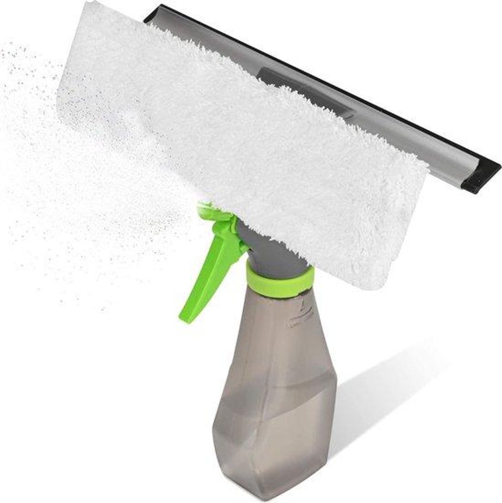 3-in-1-Raumreiniger mit Sprühfunktion, Fensterreiniger, Badezimmerzubehör, Reinigungssatz, Wasserzieher, Dusche, Fensterzieher, Glasklärer, Sche...