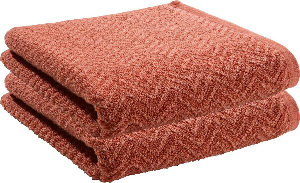 REDBEST Duschtuch Palmdale" 2er-Pack terra 70x140 cm"