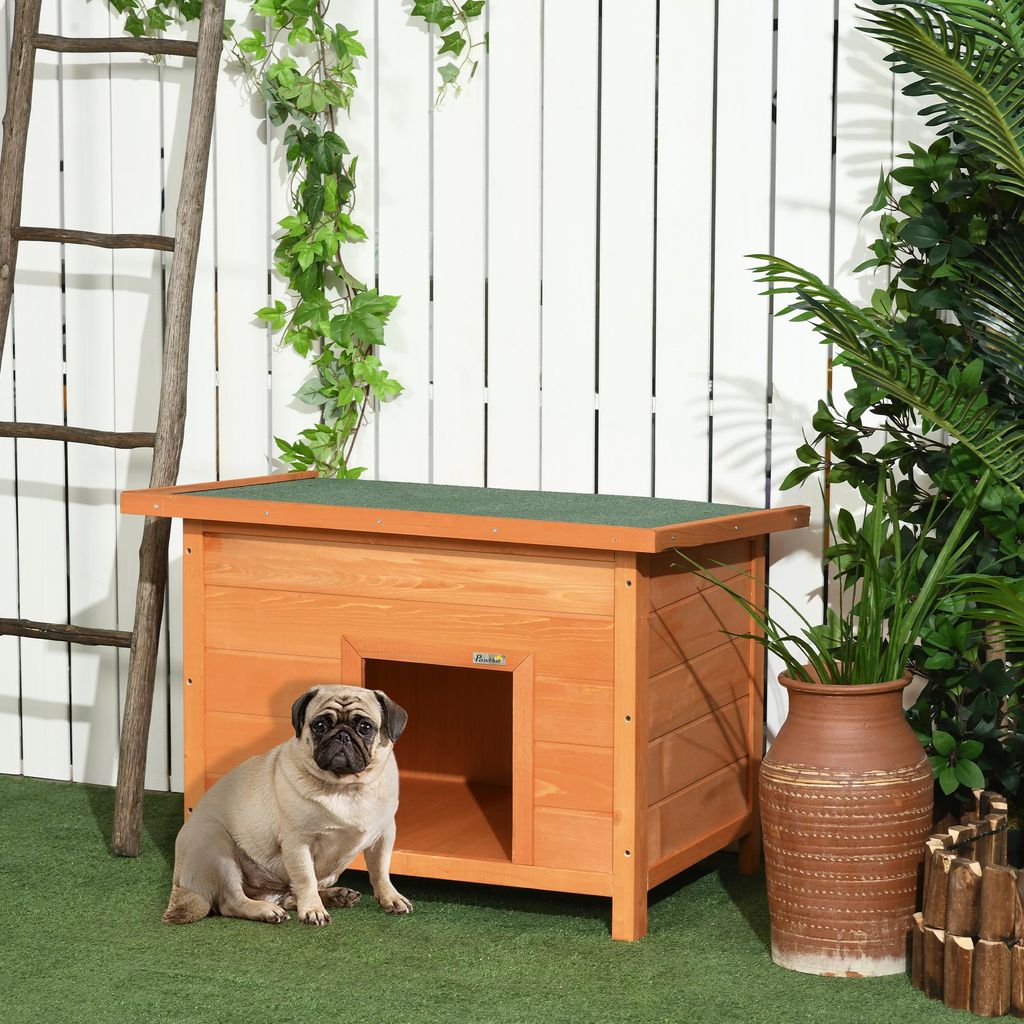 PawHut Outdoor Dog Kennel, drewniana buda dla psa z Zdjęcie produktu 