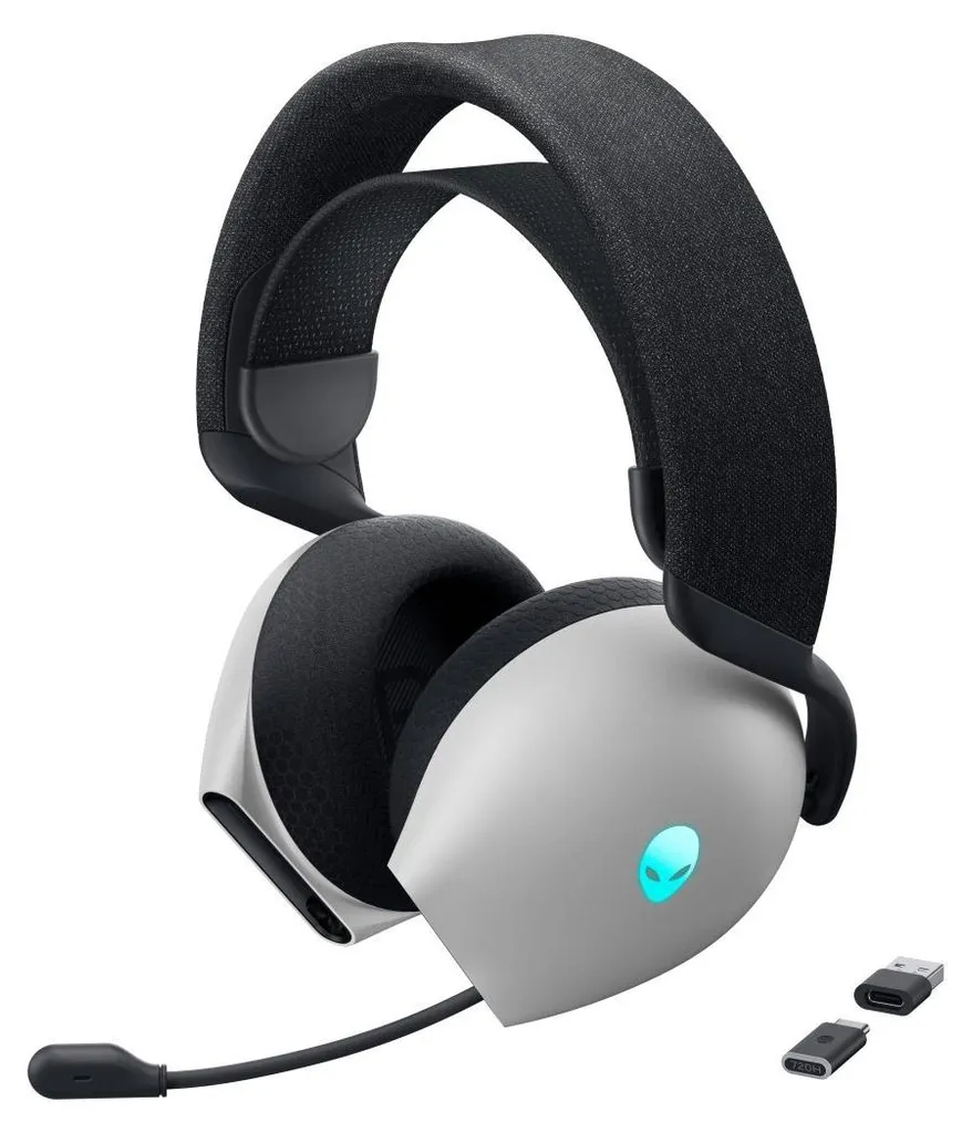 Dell AW720H Wireless Gaming Headset : Casque confortable avec Micro Argent