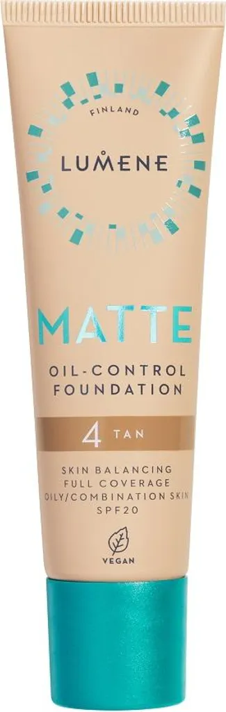 Matte Oil-Control Foundation SPF20 4 Tan | Fondotinta Opacizzante 30ml