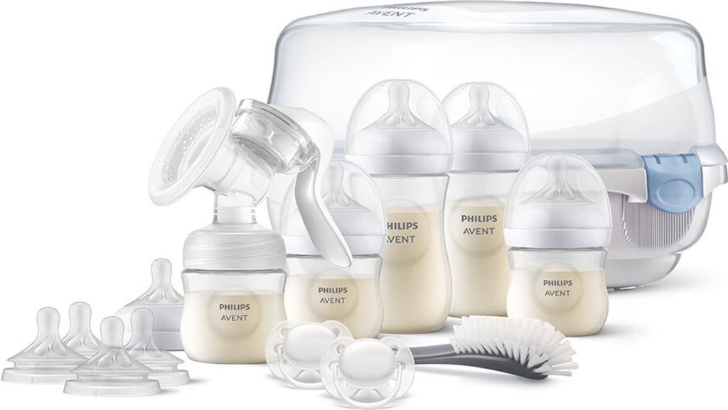 Avent Natural Response Still-Set mit Handmilchpumpe und Sterilisator