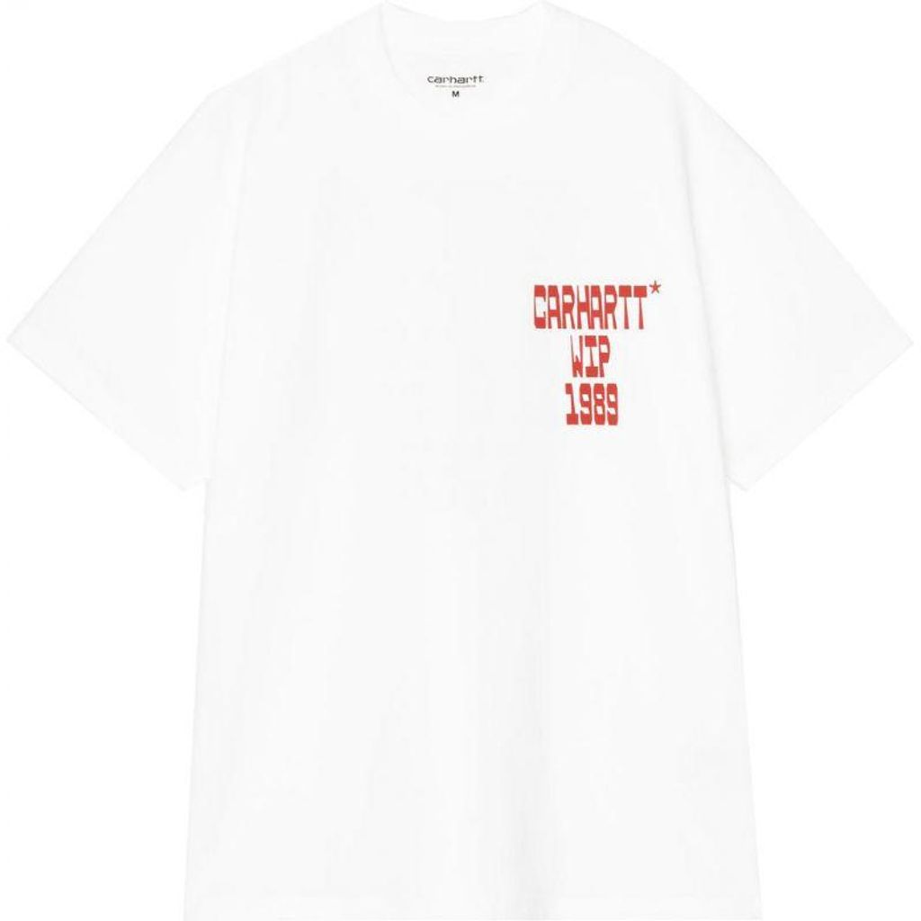 CARHARTT WIP Blocks T-Shirt, kurzärmelig – weiß – XL