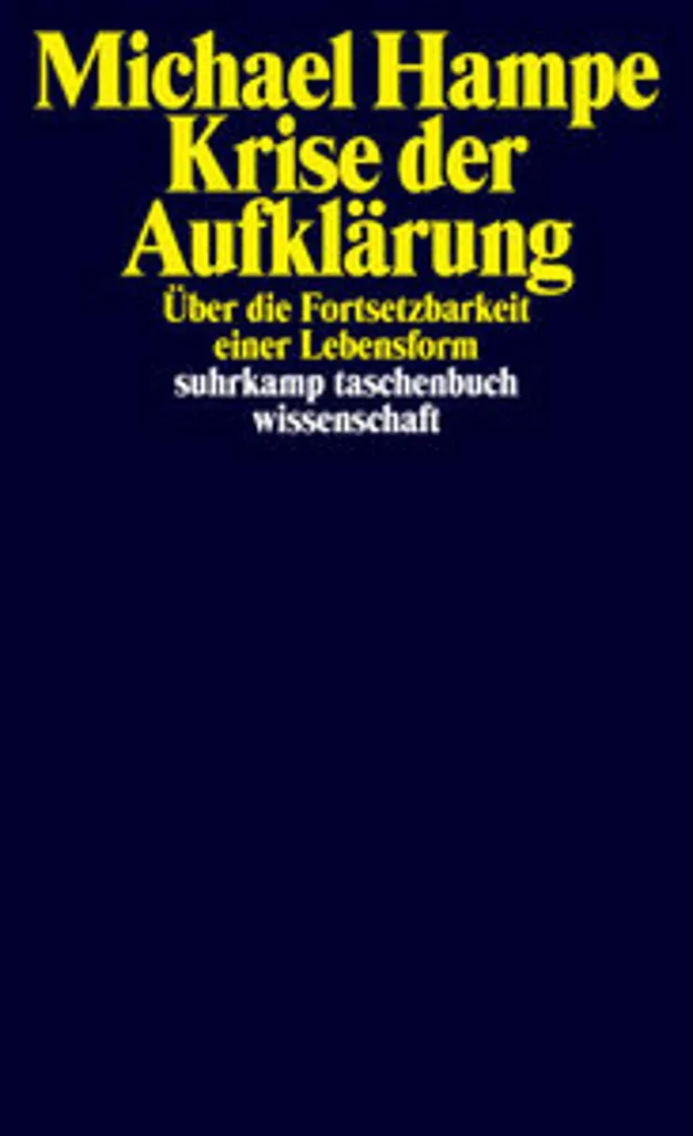 Livre Krise der Aufklärung : Analyse philosophique et critique sociale