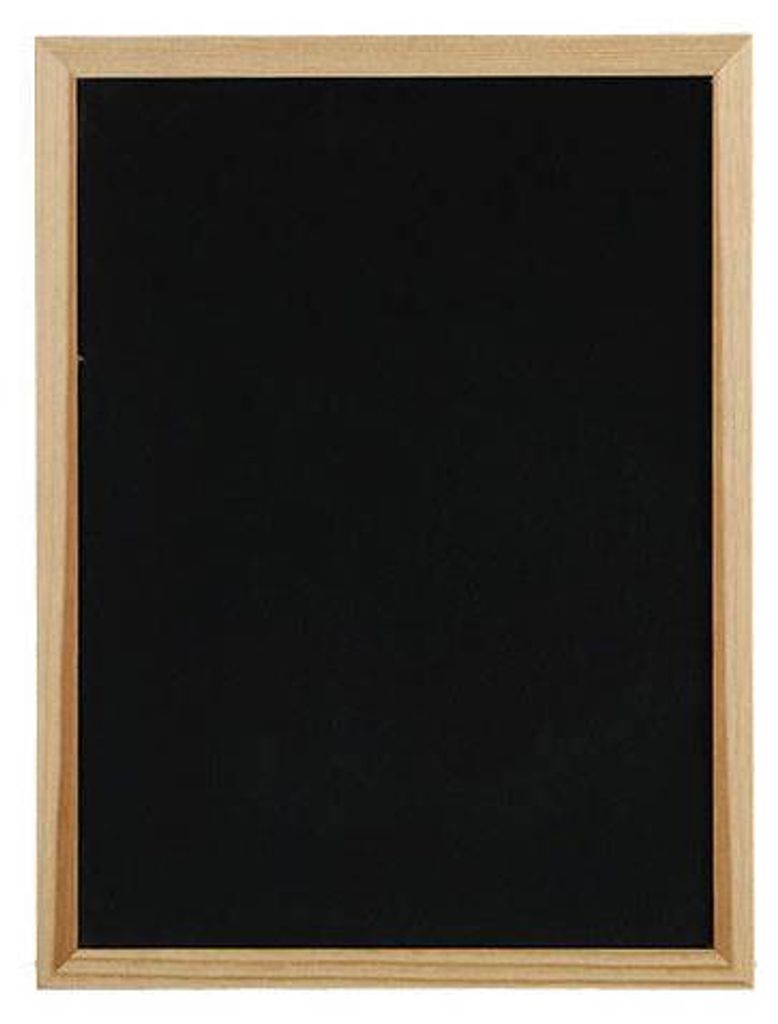 Kreidetafel Magnettafel Metall mit Kieferrahmen ZELLER Produktbild 