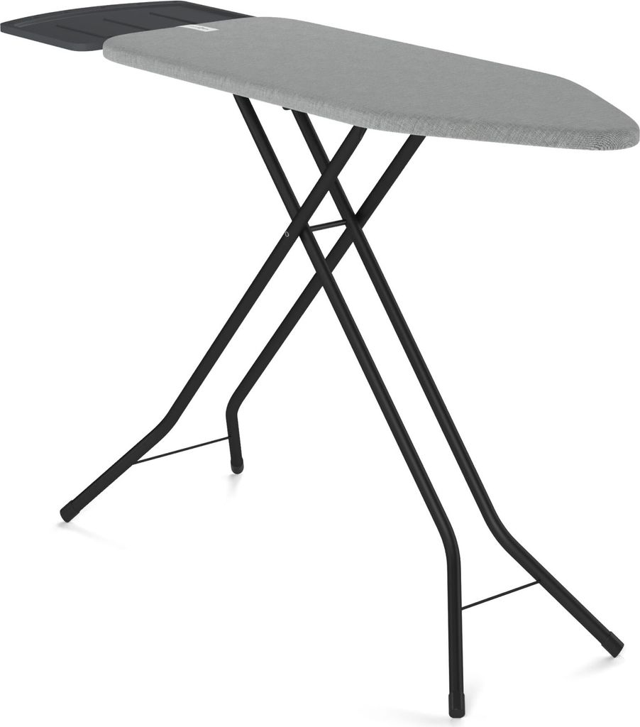Wasophoogte bügelbrett – Extra breites Bügelbrett für Dampfgenerator – 124x44 cm – Robust und stabil – Höhenverstellbar – s Bügele...