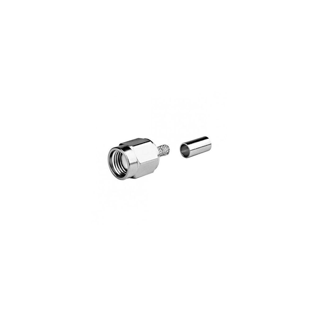 SMA-Stecker (f) gerade für RG58, RG58C/U, LMR240, crimpen/löten