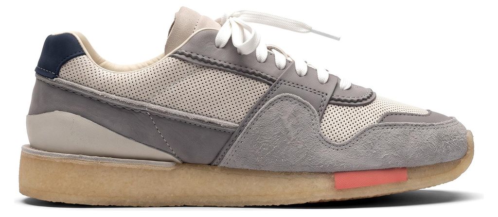Clarks Originals Torrun Grey White – suède sneakers Productafbeelding 