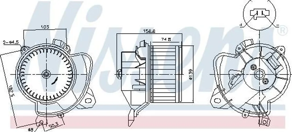 Ventilateur de Chauffage Silencieux et Puissant pour Doblo et Qubo 12V