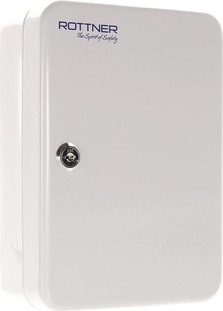 Schlüsselbox SK 10 H250xB180xT85mm lichtgrau STA Anz.Hak.20 ROTTNER