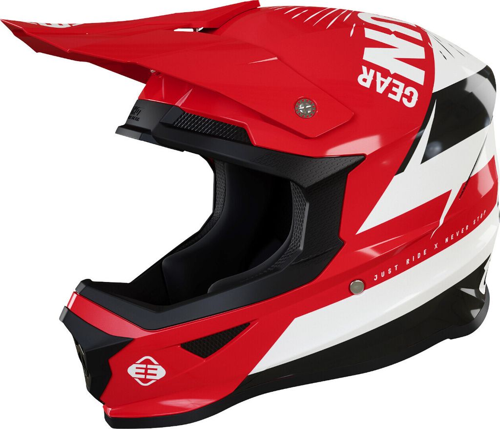 Freegun XP4 Load Motocross Helm, rot/schwarz/weiß, L (59/60)