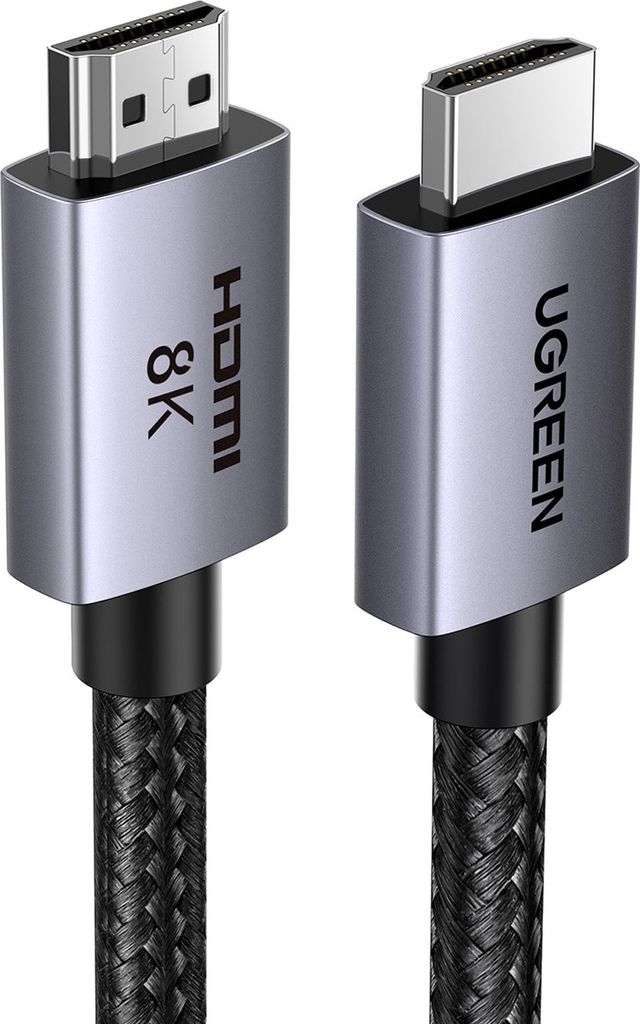Kabel Przewód Hdmi 2.1 8K   Ultra High Speed 1M Szary Zdjęcie produktu 