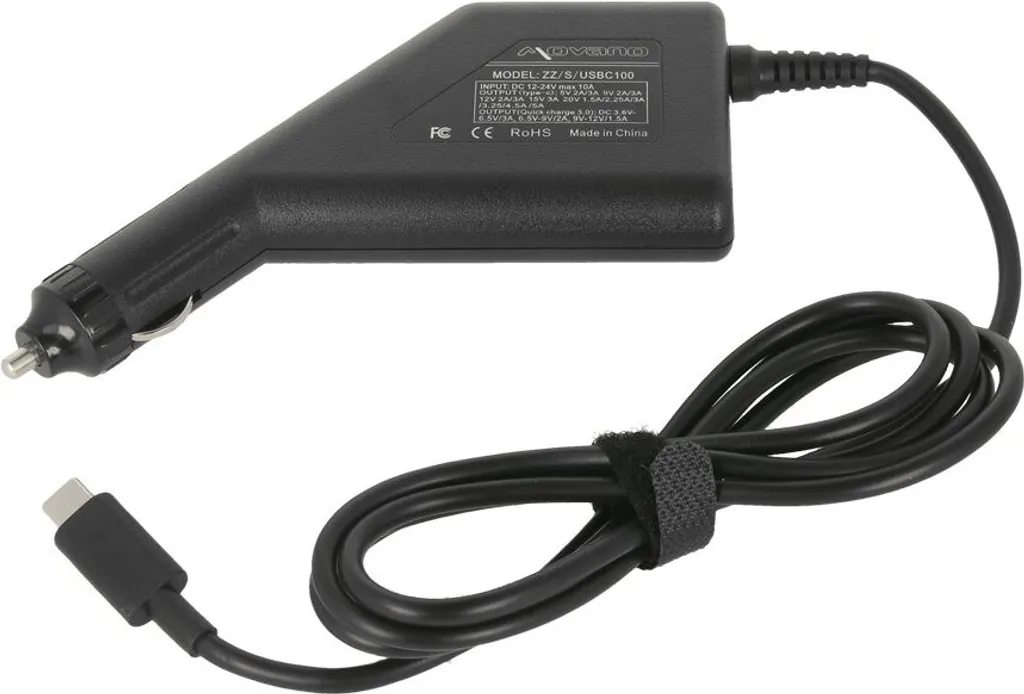 Chargeur de voiture USB-C 100W puissant pour PC portable et MacBook Pro