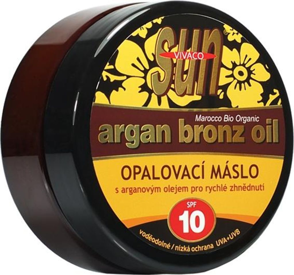 Vivaco - Sun Argan Bronz Oil SPF 10 - Opaľovací krém s Obrázok produktu 