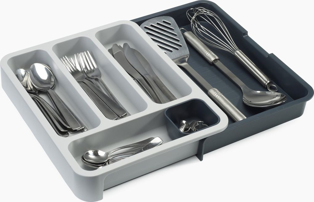Joseph Joseph Drawer Store - Erweiterbarer Besteckkasten - grau