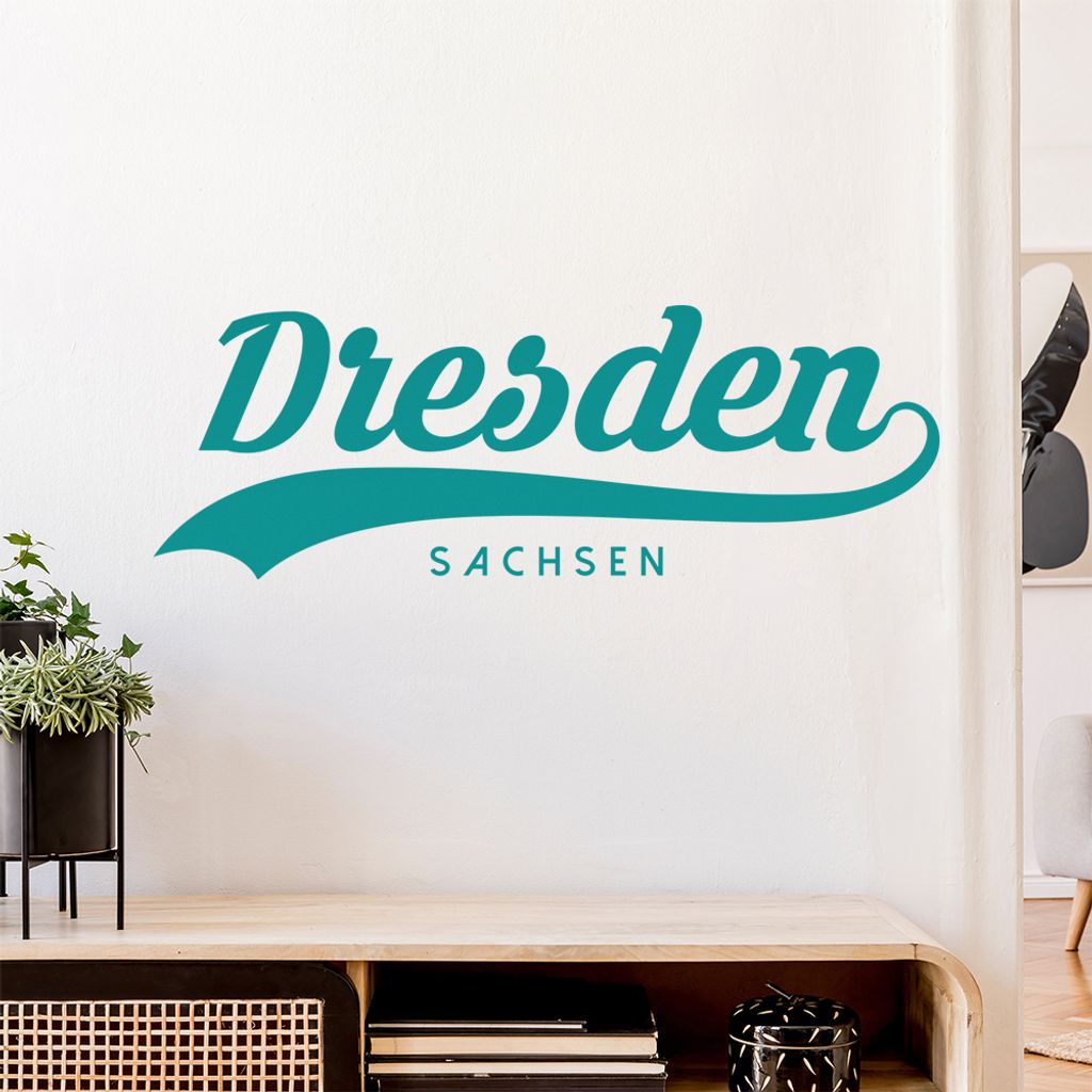 Dresden Sachsen Wandtattoo Wandaufkleber Wall Sticker - Dekoration, Küche, Wohnzimmer, Schlafzimmer, Badezimmer