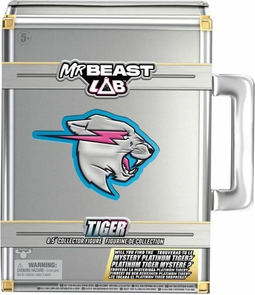 Figurine Mr. Beast Lab Tiger Moose Toys avec Finition Ultra Détails
