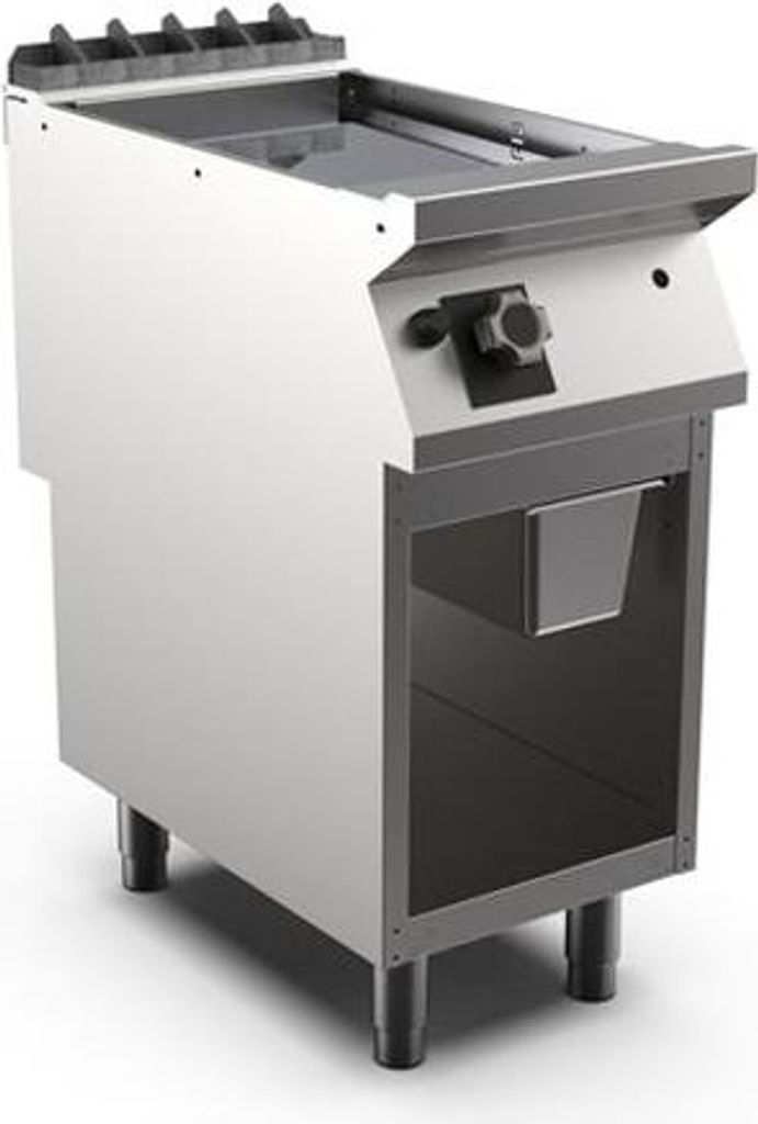 Mareno M1-900 Gasgrillplatte mit glatter Chromplatte, 40cm