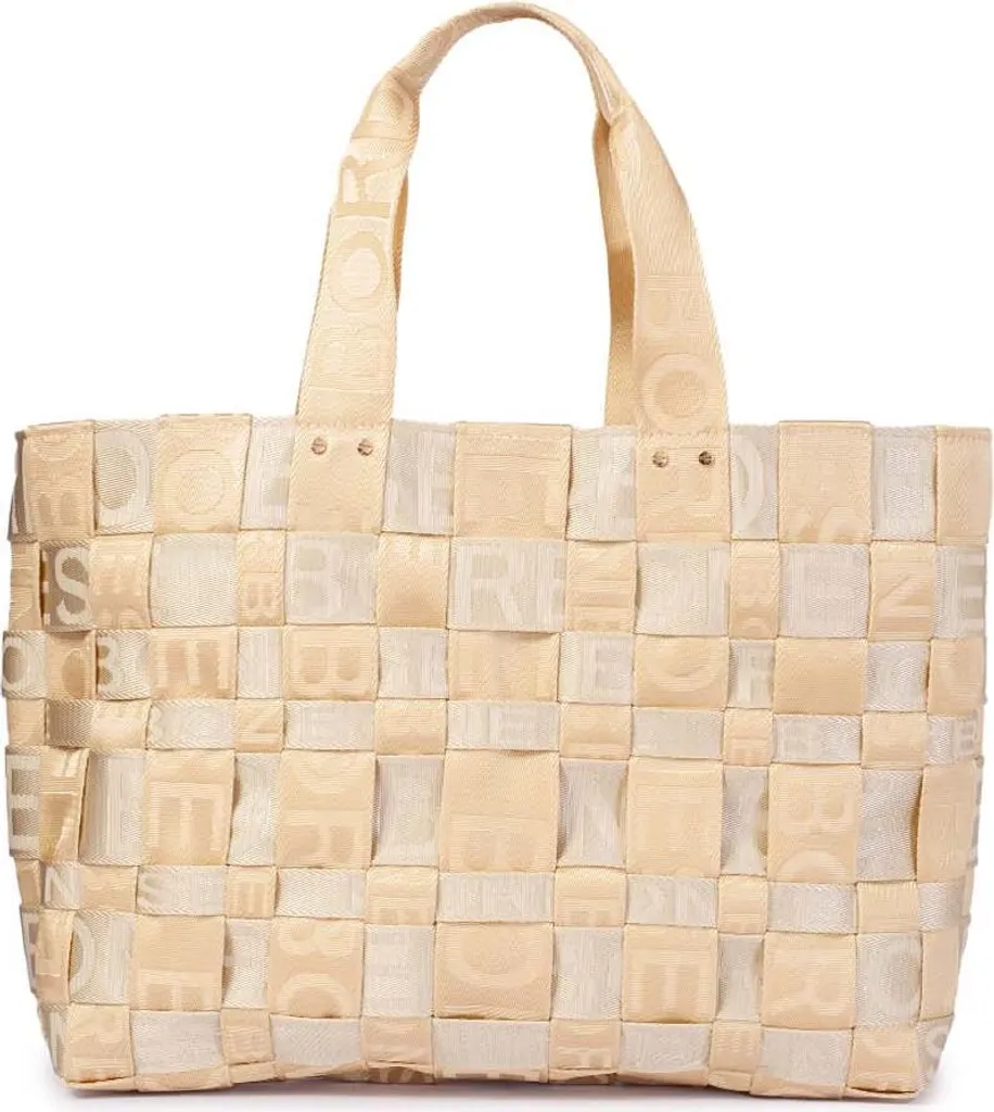 Borbonese Strapcycle Sac à Main Large Shopper en Matière Recyclée - 4