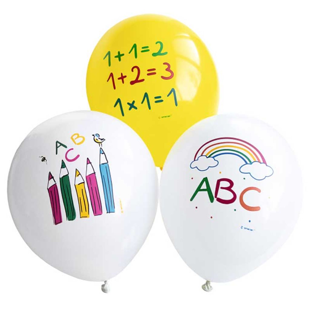 6 ballons rentrée scolaire ABC Image du produit 